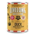 thumbnail image 1 of Livelong Healthy & Strong: 12 Pack: Duck & Sweet Potato Recipe - 12.5oz Cans, Wet Dog Food, High Protein, All Natural, No Preservatives,, 1 of 7