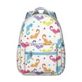 thumbnail image 1 of "Lively Cat Pattern Backpack - Wonderful Gift for Students, Lightweight Bookbag for College & Work, Waterproof with Floral Design", 1 of 6