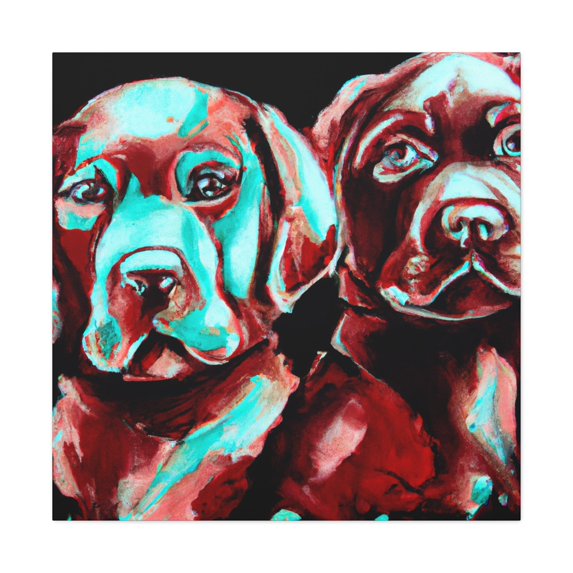"Lively Labrador Retrieving" - Canvas