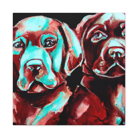 "Lively Labrador Retrieving" - Canvas