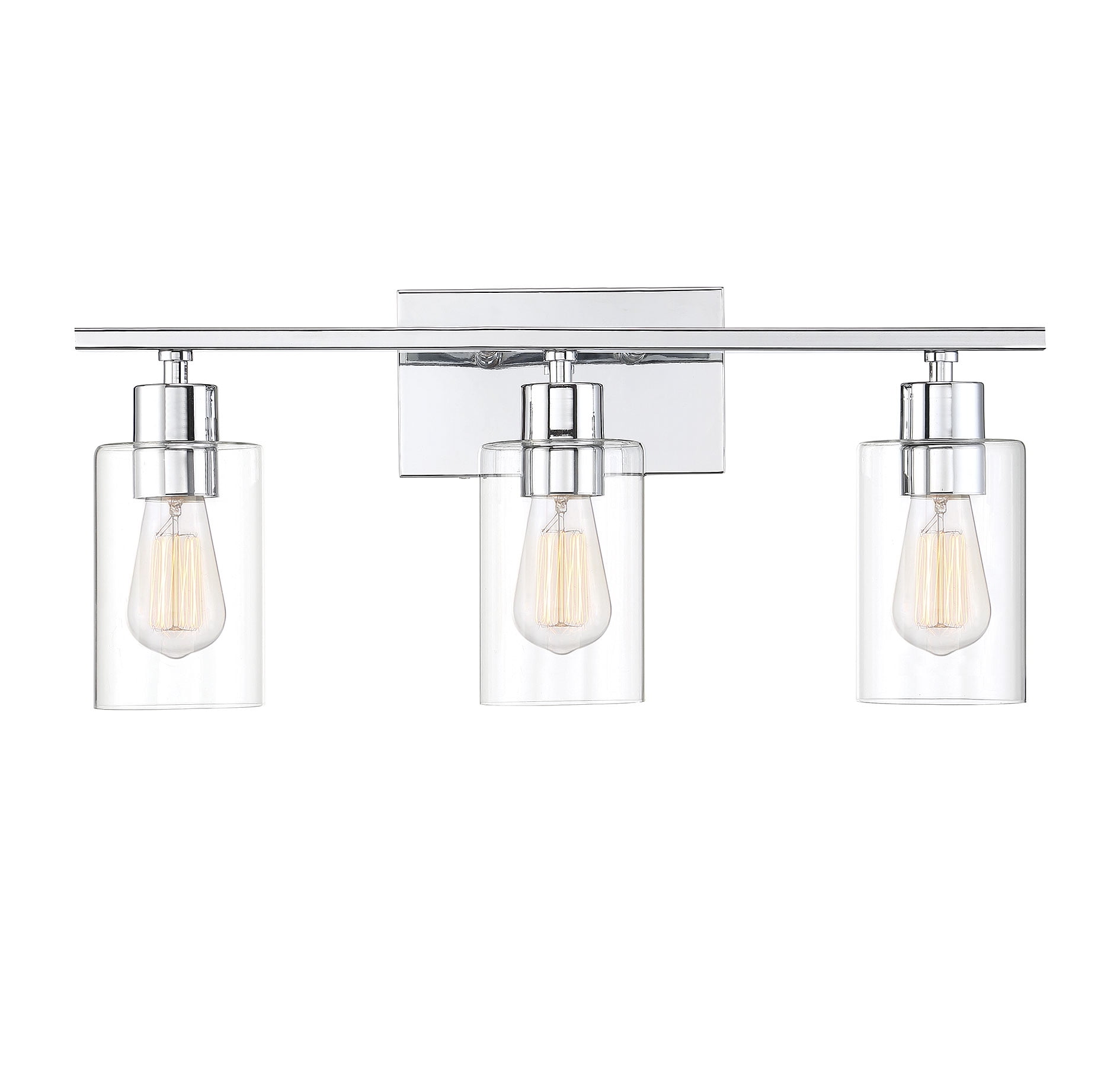 Lambert 3-Light Polished Chrome Bathroom Vanity Fixture