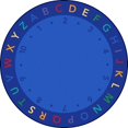 thumbnail image 1 of Joy Carpets Kid Essentials Lively Letters 7'7" Round Area Rug in Color Multi, 1 of 1