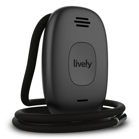 Lively® - Lively Mobile2 All-in-One Medical Alert - Black