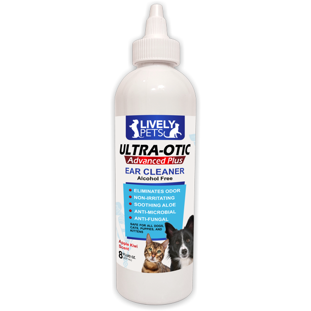 Lively Pets UltraOtic Advanced Plus Ear Cleaner Ear Infection