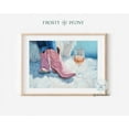 thumbnail image 1 of Lively Pink Cowgirl Boots & Wine Glass Art Print, Feminine Pink Wall Art, Pink Coquette Art, Wall Art, Modern Wall Decor, 24x36 UNFRAMED, 1 of 2