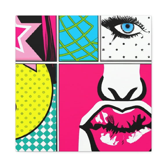 Lively Retro Celebration - Canvas