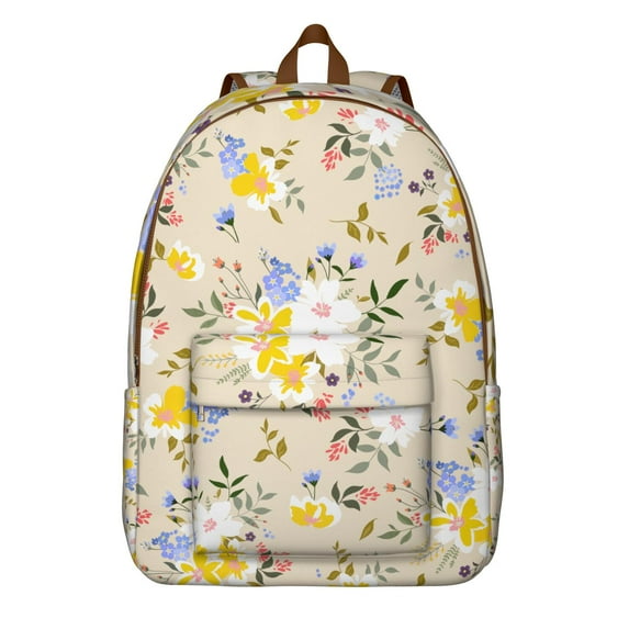 Lively Sunflower Design Backpack with Secure Laptop Storage, Practical Bookbag for Daily Academic Use, Stylish Yet Functional, Motivational Gift