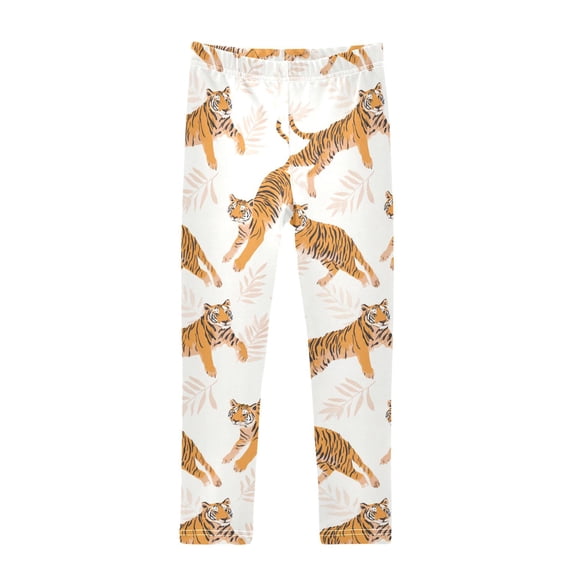 Lively Tiger Printed Leggings Yoga Pants for in 4t to 10t