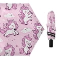 thumbnail image 1 of Lively Unicorn and Cloud Compact Sun Umbrella Windproof Travel Umbrellas for Rain Strong Portable UV Protection, 1 of 8
