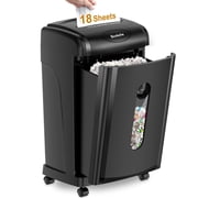 Paper Shredder 18 Sheet Crosscut P4 Security Level Shreds Paper Credit Card with 8 Gallon Pullout Bin Heavy Duty Jam Proof for Home Office