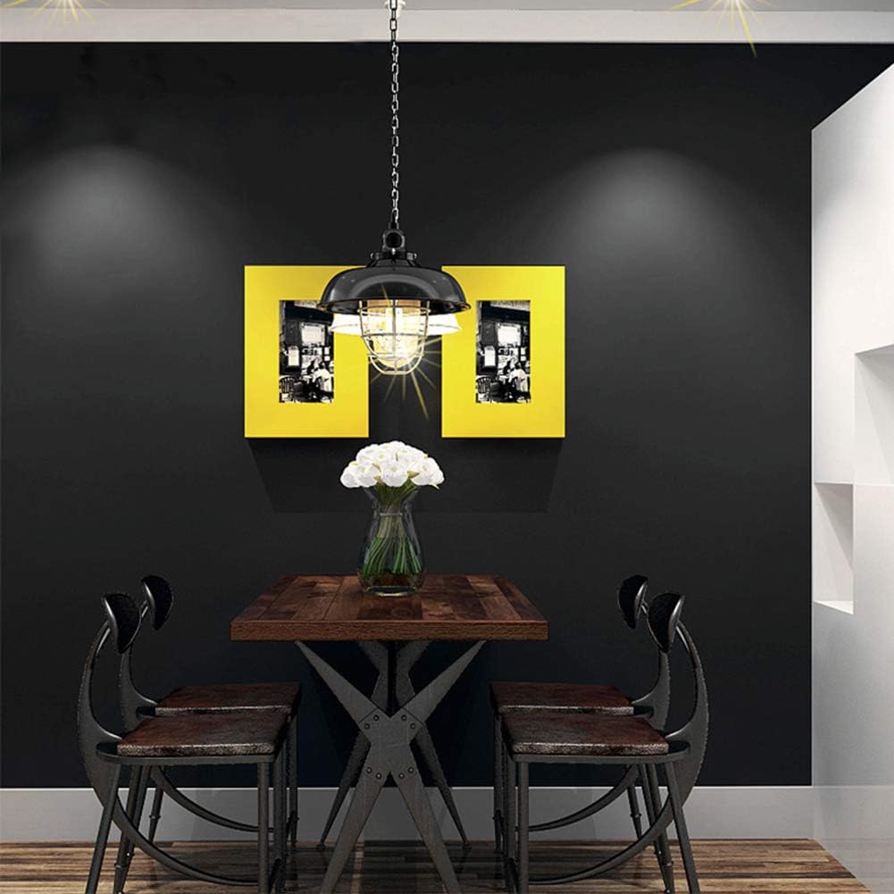 Livelynine 16x394 inch Matte Black Contact Paper for