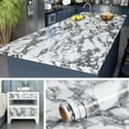 Livelynine 200x24 inch Marble Contact Paper Peel and Stick Countertops