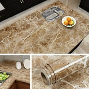 Livelynine Peel and Stick countertops 16x200 Inch Marble Wallpaper Self Adhesive Counter top Covers Granite Marble Wall Paper Roll Kitchen Countertop Marble Adhesive Paper Dining Table Cover