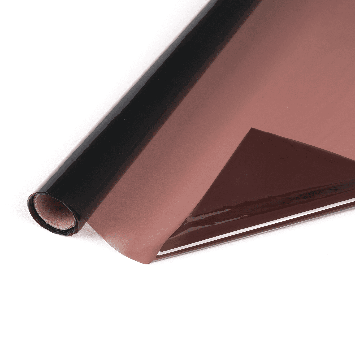 Livelynine Reddish Brown Static Cling Window Film - Privacy & UV Protection - No Adhesive, Easy Install - Decorative Frosted Glass Film for Home Office Bathroom (15.8"x78.7")
