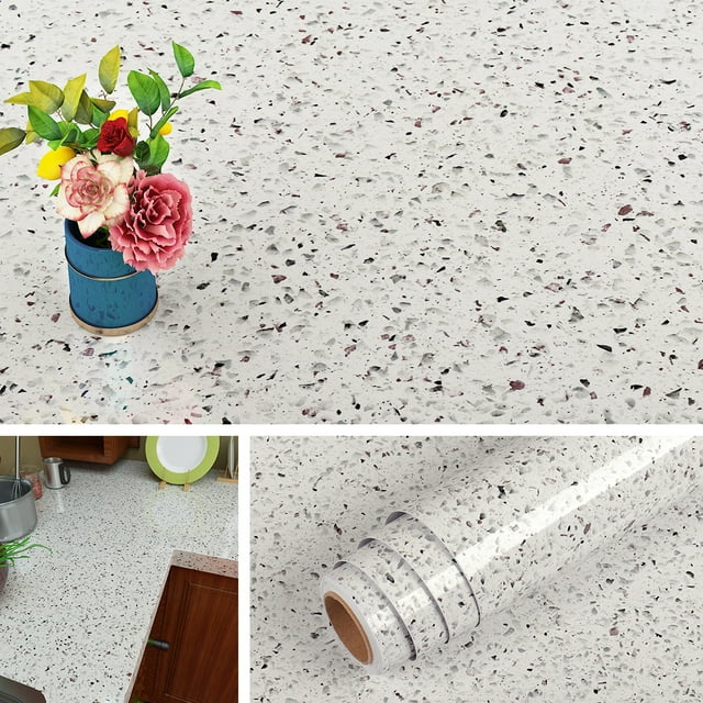 Livelynine Terrazzo Contact Paper Granite Countertop Adhesive