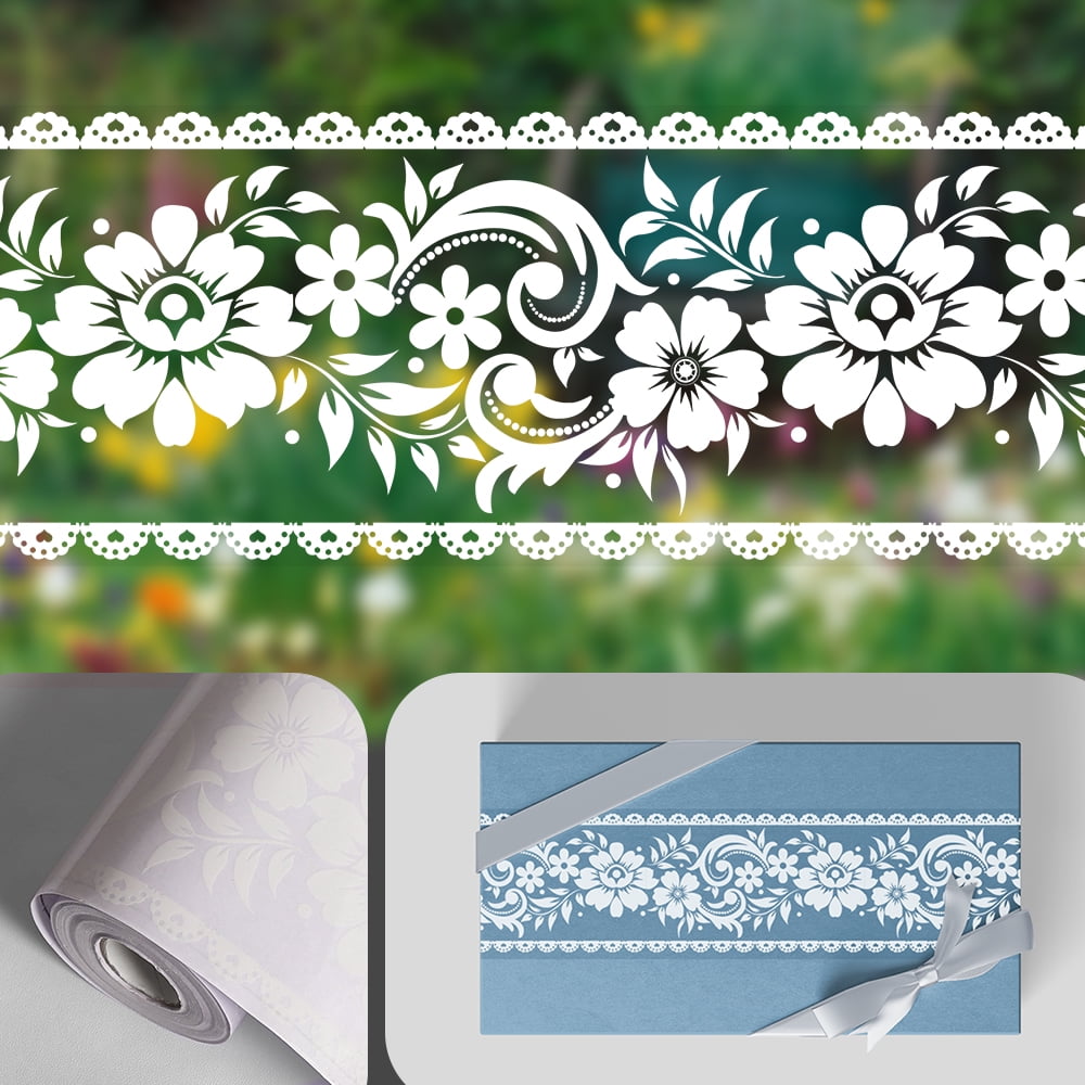 FIXPIX Flower Molding Peel and Stick Wall Border Easy to India