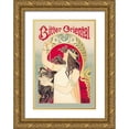 thumbnail image 1 of Livemont, Privat 14x18 Gold Ornate Wood Framed with Double Matting Museum Art Print Titled - Bitter Oriental, 1 of 4