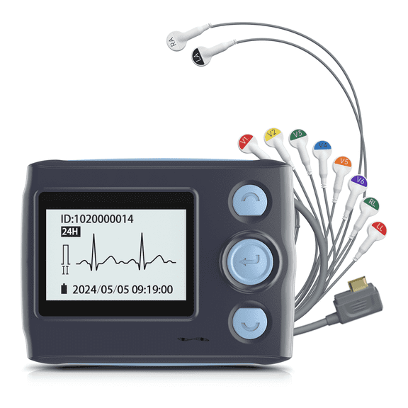 Livenpace TH12 Home ECG: 8 Channels 12 Leads Heart Monitor EKG with AI Analysis & PC, for Daily Home Care and First Aid