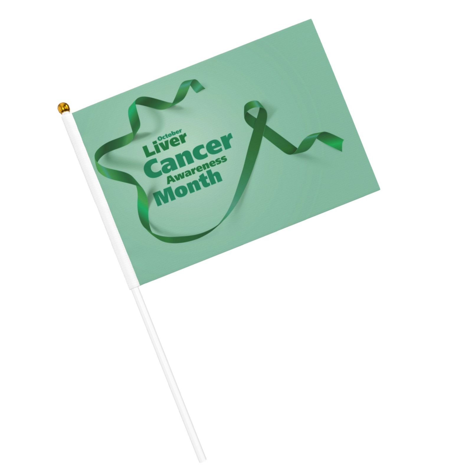 Liver Cancer Awareness Month Mini Hand Held Flags Small Flag Banner ...