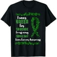 thumbnail image 1 of Liver Cancer Awareness Primary Hepatic Green Ribbon Jaundice T-Shirt, 1 of 4