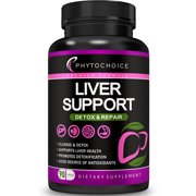Liver Cleanse Detox & Repair All-in-One Liver Health Support Supplement-Herbal Complex with Milk Thistle Silymarin, Artichoke Extract, Choline, Beet Root, Dandelion-Fatty Liver Renew Formula-90ct/1pk
