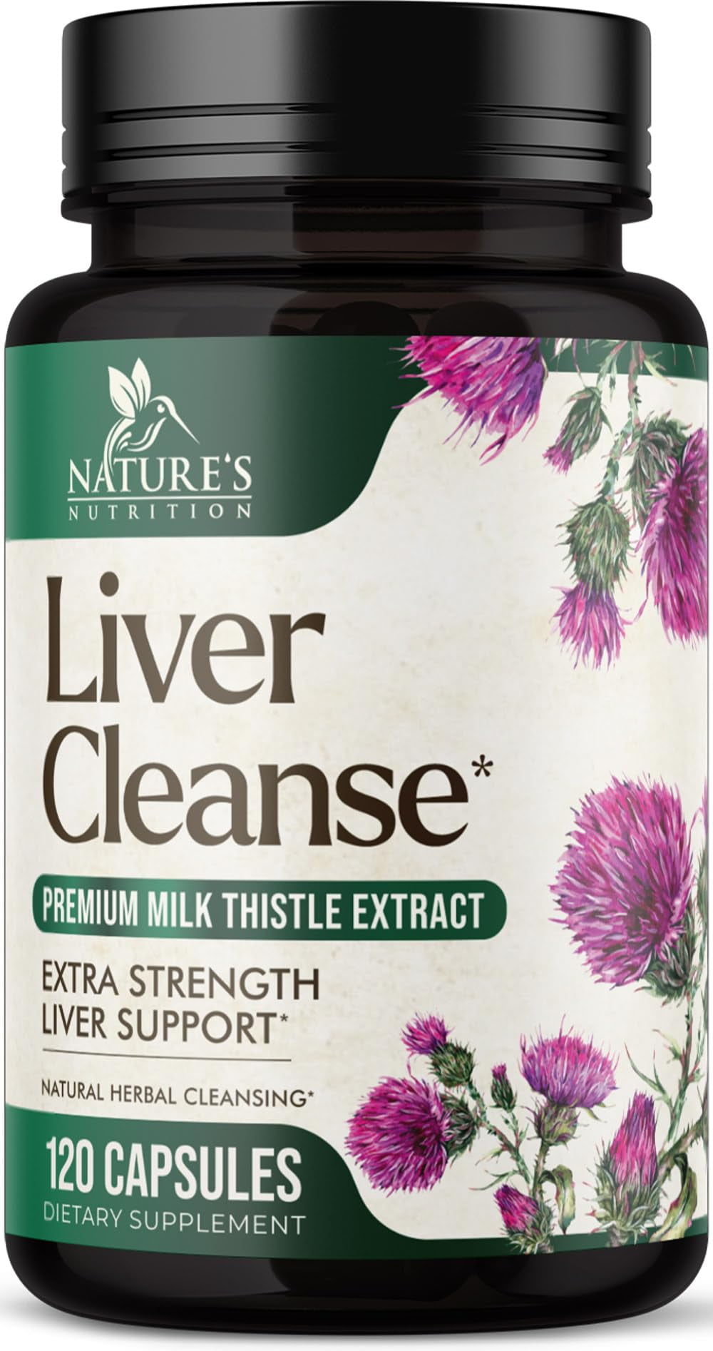 Nature's Nutrition Liver Cleanse Detox Capsules, Milk Thistle ...