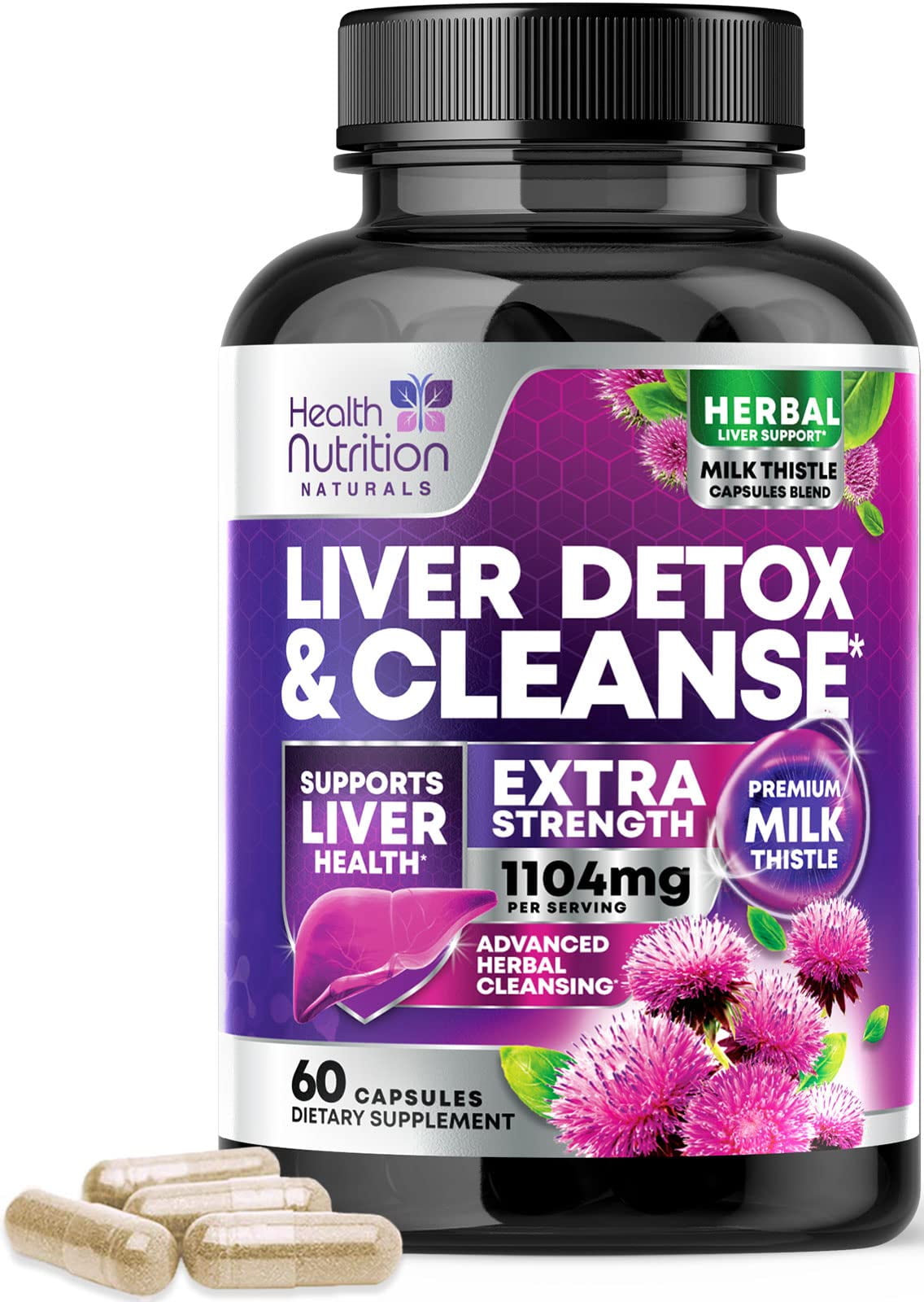 Liver Cleanse Detox & Repair Formula Herbal Liver Support Supplement