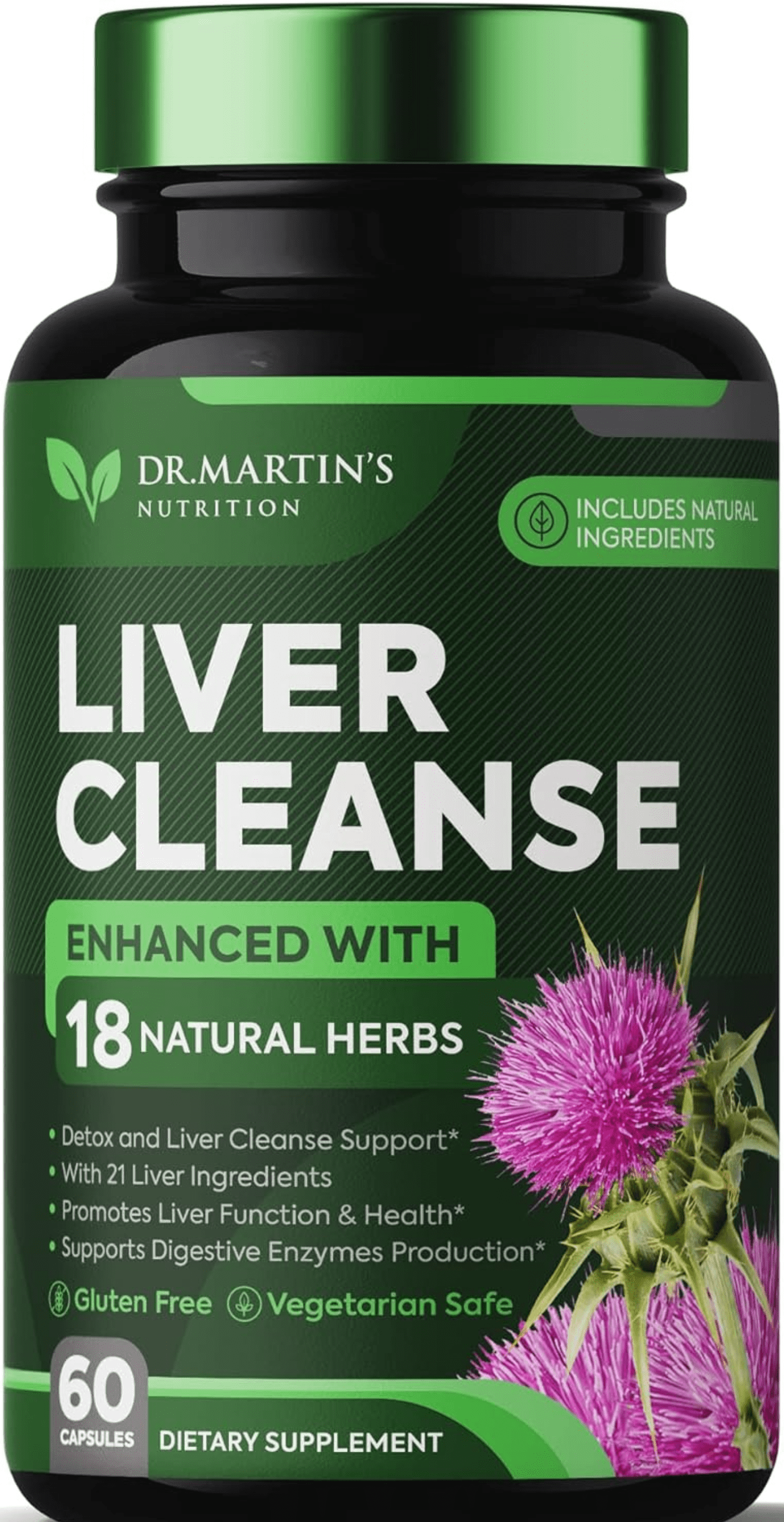 Walmart Liver Cleanse, Detox Support Advanced Formula with 21 Herbs