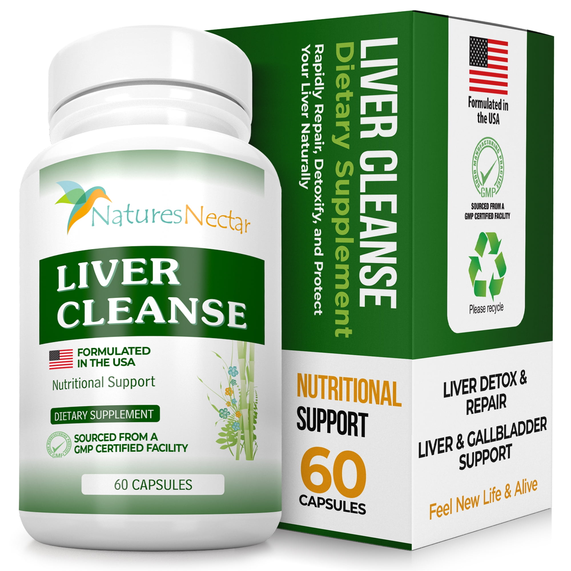 Liver Cleanse & Liver Detox Support Supplement - This Liver Detoxifier & Regenerator Formula Can Help Repair an Active Liver Plus Aid in the Rescue of a Fatty Liver-Liver Support Supplements