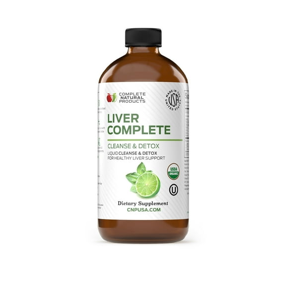 Liver Complete - Organic Liquid Liver Cleanse Detox Supplement for High Enzymes, Fatty Liver, & the Gallbladder