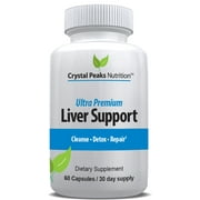 Liver Detox & Repair Formula - 22 Herbs Support Supplement Milk Thistle Extract, Silymarin, N-Acetyl Cysteine, Beet, Artichoke, Dandelion, Chicory Root. 60 capsules 30 day supply
