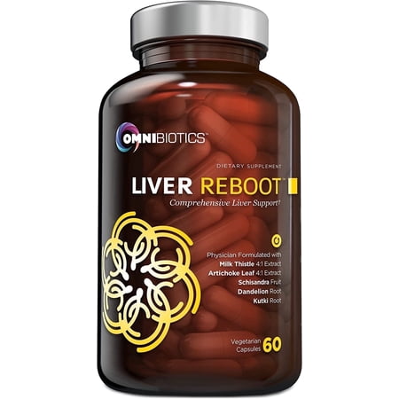 OmniBiotics Liver Cleanse Detox & Repair Supplement – Milk Thistle, Dandelion Root, Alpha Lipoic Acid, Artichoke Extract, Schisandra, Silymarin – 60 Vegan Capsules