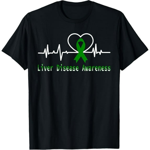Liver Disease Awareness Month Heartbeat Support Fighter T-Shirt