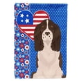 thumbnail image 1 of Liver English Springer Spaniel USA American Flag Canvas House Size, 1 of 5