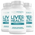 thumbnail image 1 of Liver Health Formula, Liver Cleanse with Milk Thistle, Curcumin & Dandelion for Liver Detox by PureHealth Research x3, 1 of 10