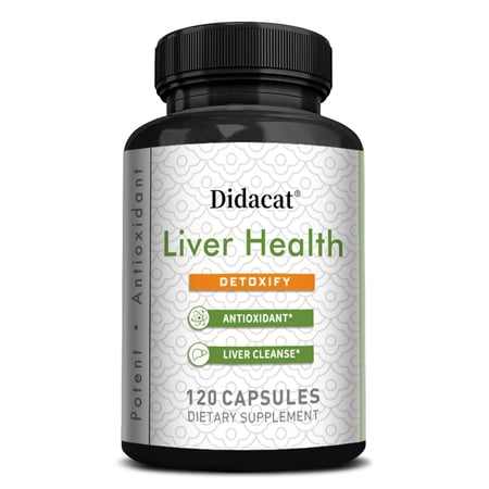 Liver Health – Liver Cleanse Detox & Repair with Milk Thistle, Selenium, Alpha-Lipoic Acid, N-Acetyl-Cysteine - 120 Capsules