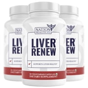 NATION HEALTH MD Liver Renew - Liver Cleanse Support Supplement, 3 Bottles