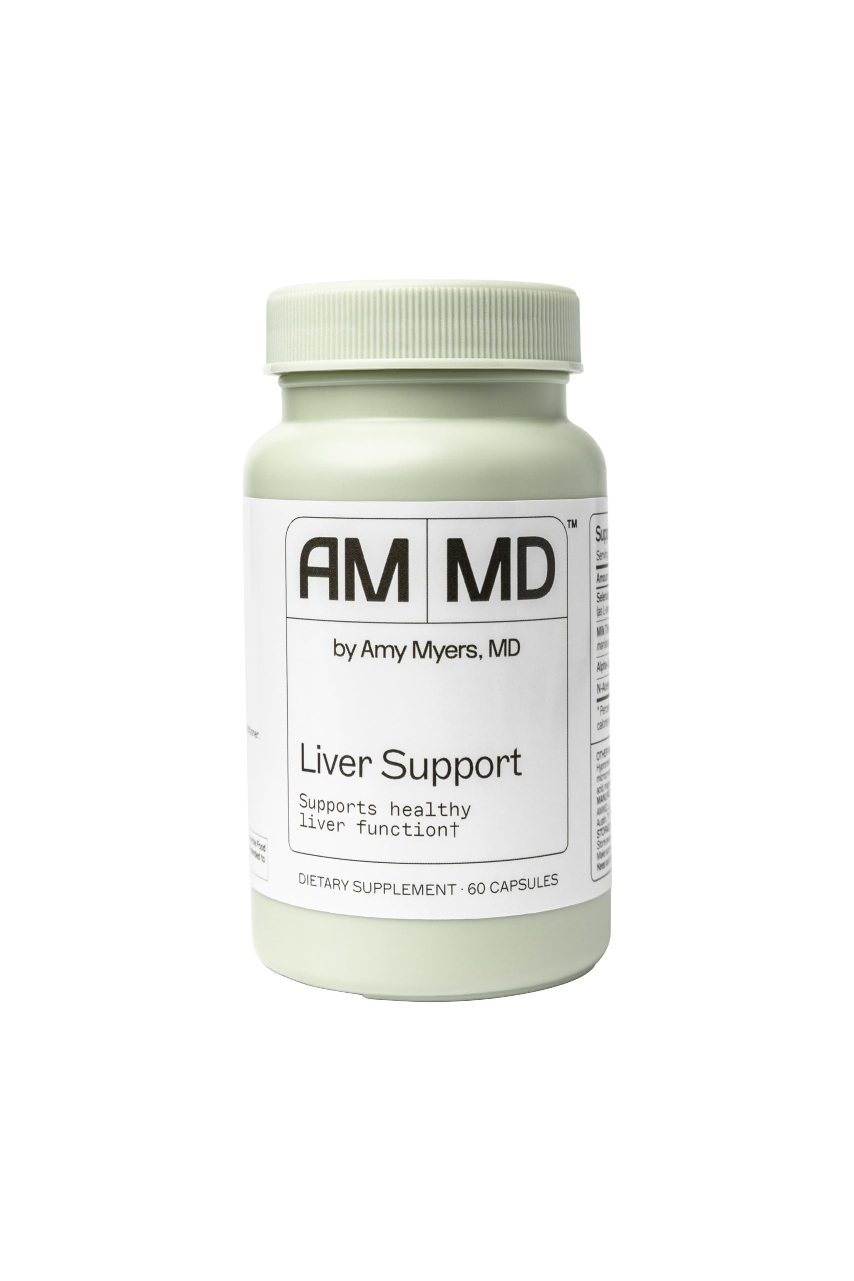 Amy Myers MD Liver Support - Supports Healthy Liver Function, Detox Pathways & Antioxidant Activity - With Selenium, Milk Thistle, Turmeric - 60 Capsules