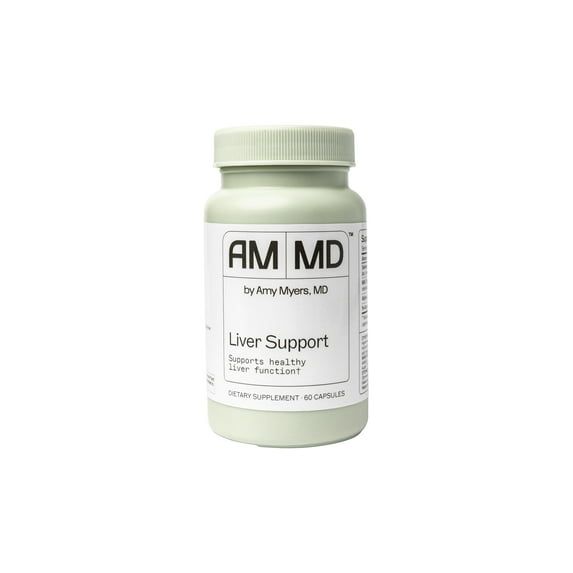 Amy Myers MD Liver Support - Supports Healthy Liver Function, Detox Pathways & Antioxidant Activity - With Selenium, Milk Thistle, Turmeric - 60 Capsules