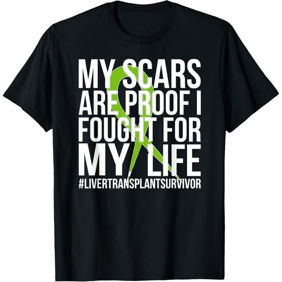 Liver Transplant Survivor Liver Transplant Surgery T-Shirtmen and women can wear, black, white, gifts.S,M,L,XL,2XL,3XL,1449XL
