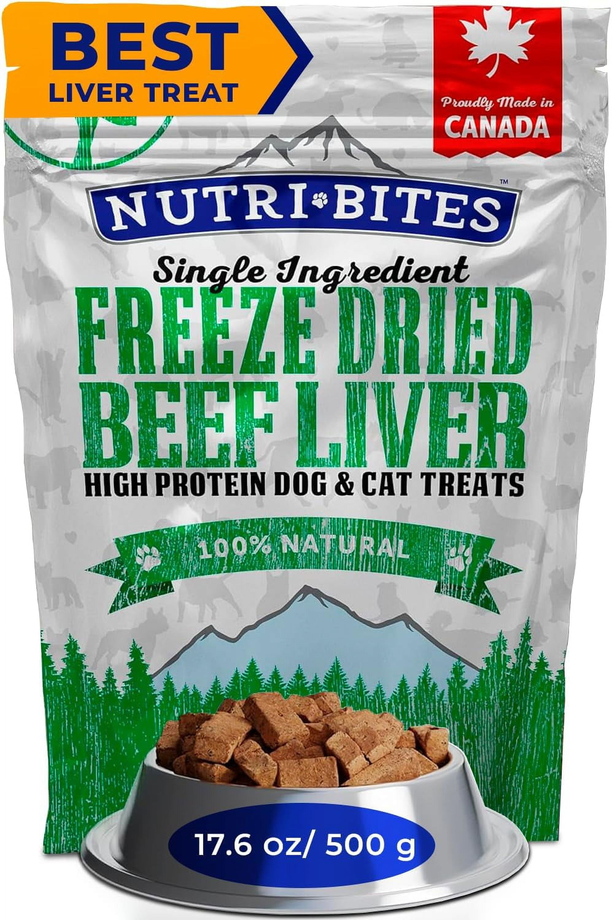 Liver Treats for Dogs Cats High Protein Freeze Dried Beef Liver Snacks Single Ingredient No Additives Perfect for Training Sensitive Diets Value Bulk Pack 17.6 oz Walmart