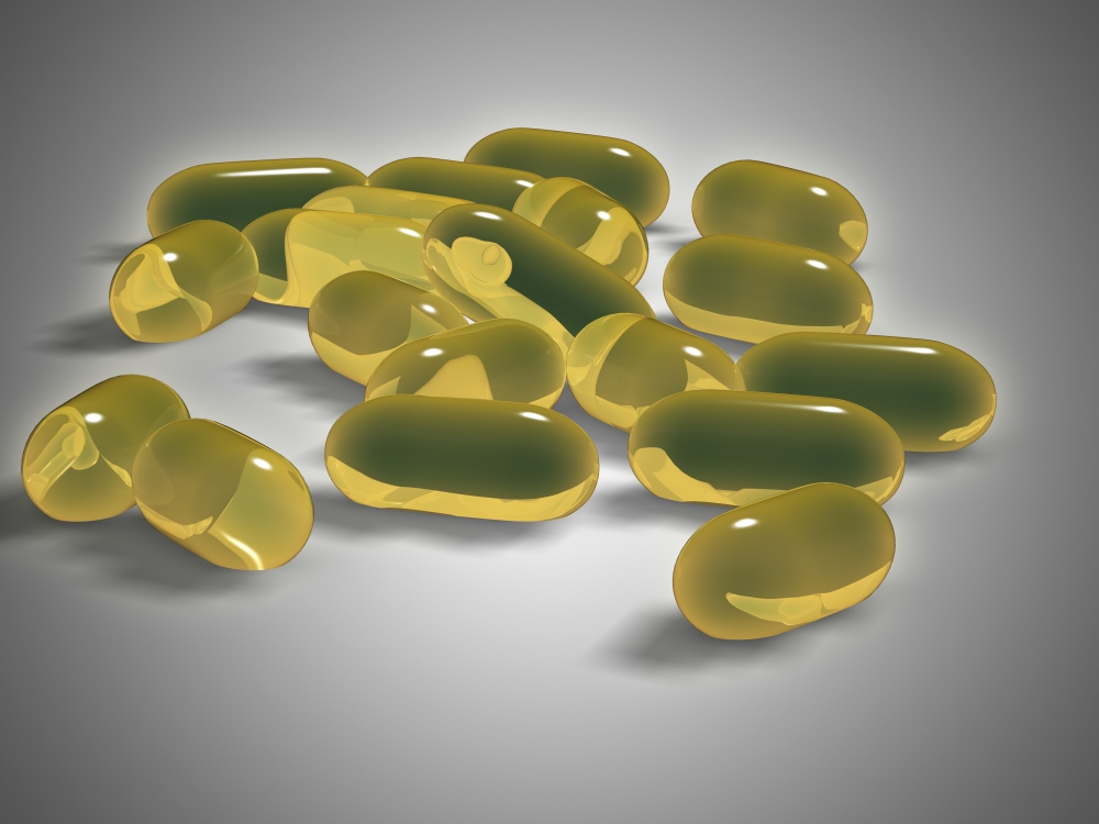 Liver oil capsule Canvas Art - Stocktrek Images (17 x 13)