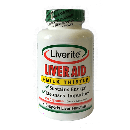 Liverite Liver Aid Plus Milk Thistle - 150 Capsules