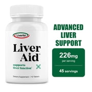 Liverite Liver Aid 90 Tablets -Advanced Liver Support with 17 Amino Acids, Choline and Phospholipids, Supports Healthy Liver Function and Metabolism, Natural Cleansing and Digestion.