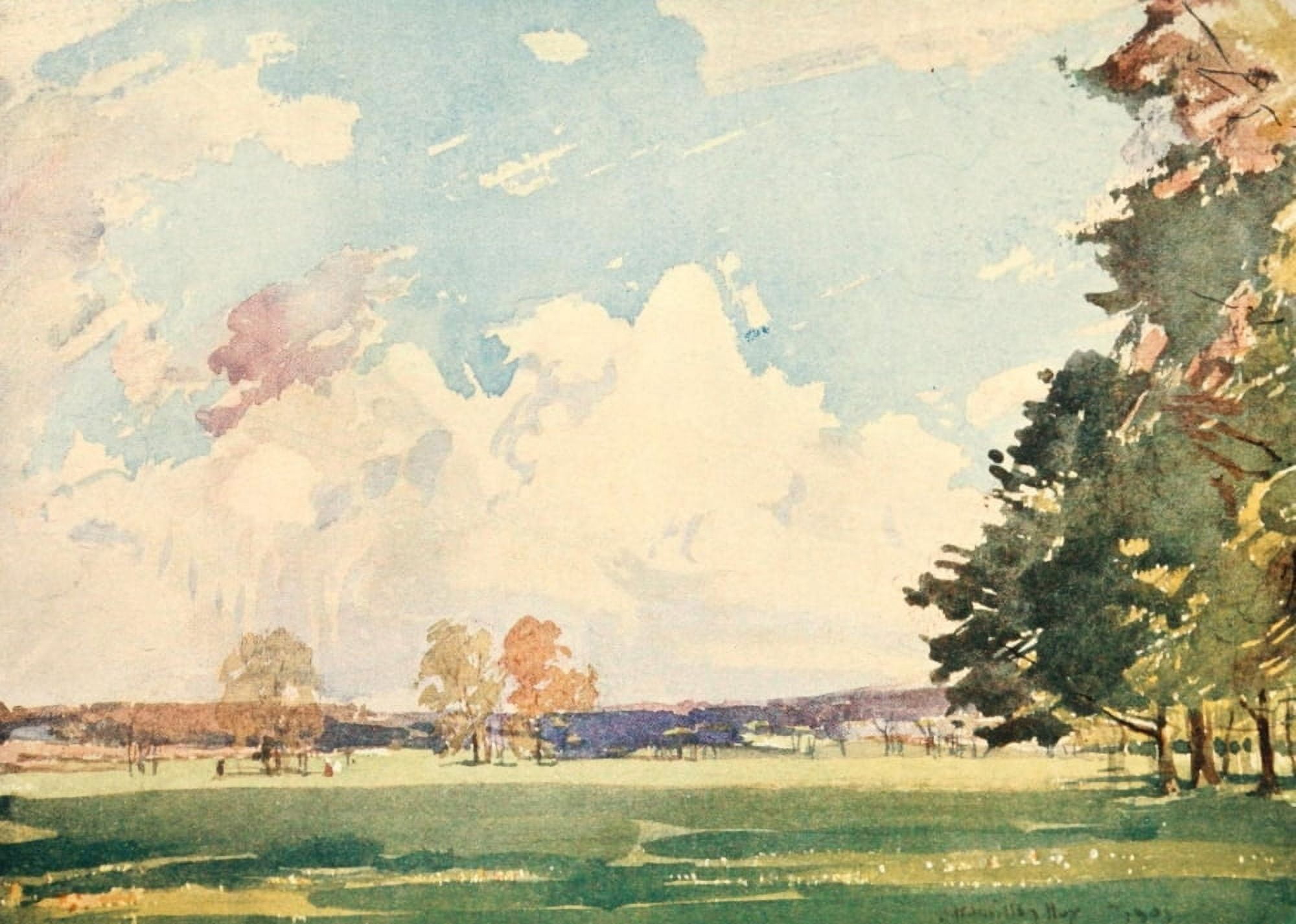 Liverpool 1907 Calderstones Park Canvas Art - James Hamilton Hay (18 x 24)
