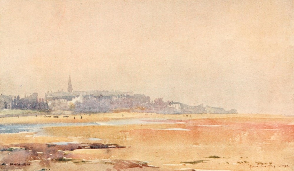 Liverpool 1907 Evening at New Brighton Canvas Art - James Hamilton Hay (18 x 24)
