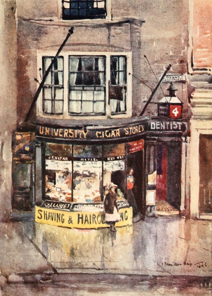 Liverpool 1907 Little shop Mount Pleasant Canvas Art - James Hamilton Hay (24 x 36)