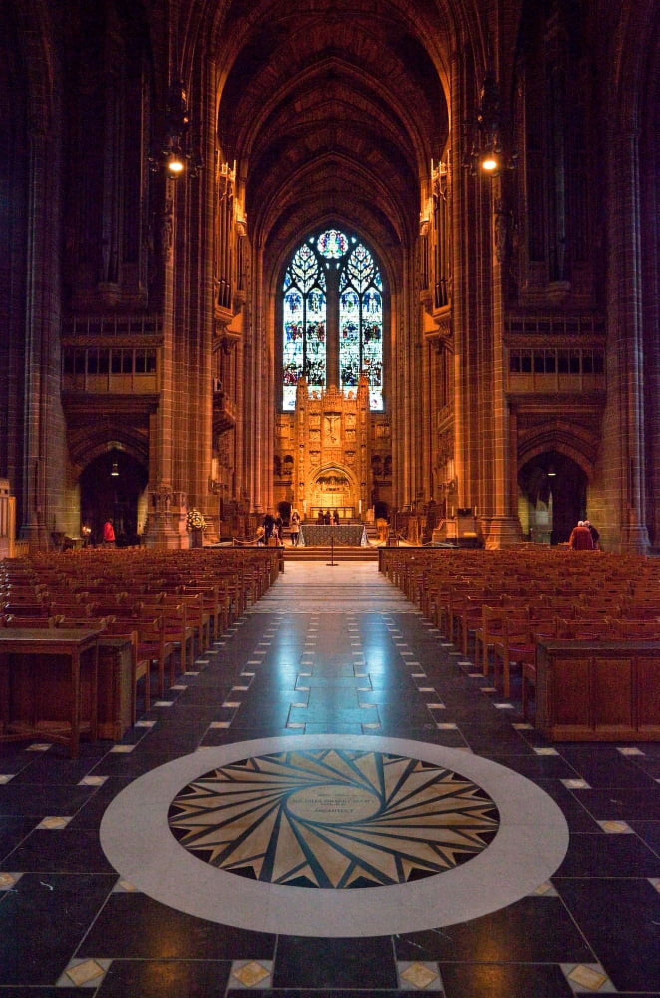Liverpool Cathedral Liverpool Merseyside England Canvas Art - Panoramic Images (9 x 27)