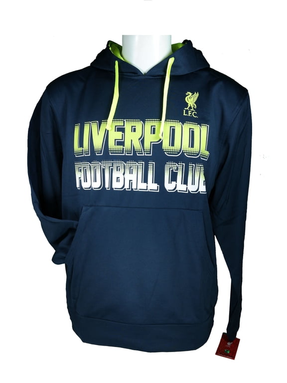 Liverpool F.C. Front Fleece Jacket Sweatshirt Official License Soccer Hoodie Large 012