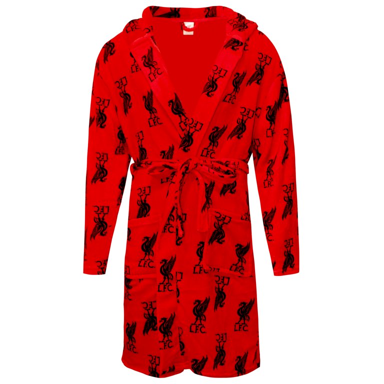 LFC Mens Hooded Dressing Gown
